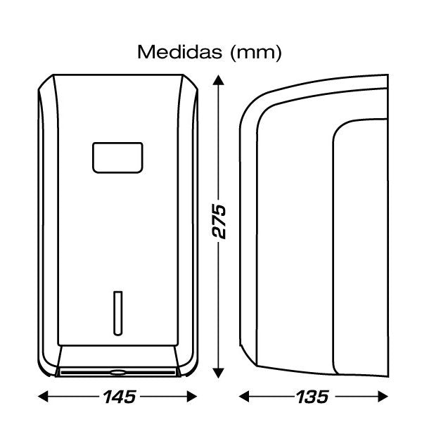 Distributeur de papier essuie-mains Mini Mecha Clim professionnel Vetonek