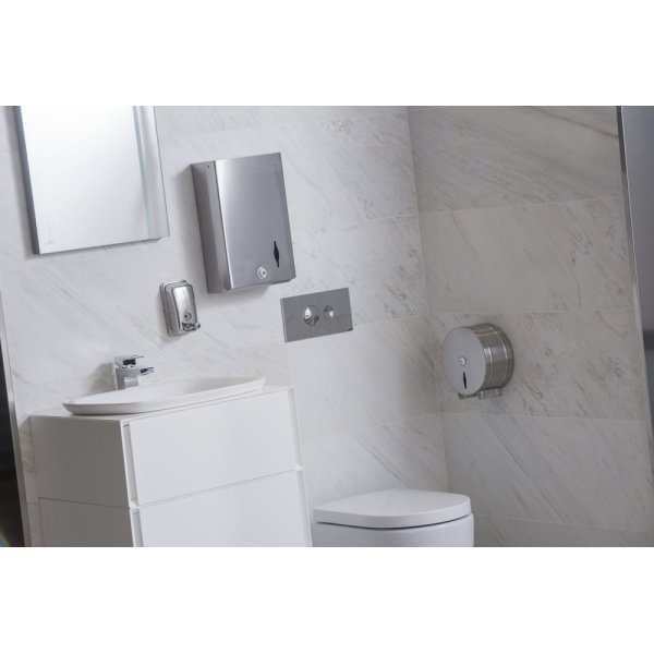 Distributeur de savon en acier inoxydable satiné 850 ml Vetonek