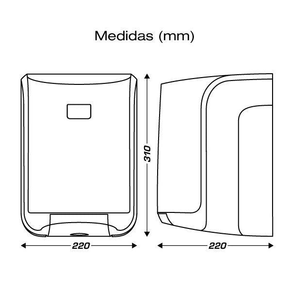 Distributeur argenté pour bobines d’essuie-mains Clim Professional Vetonek
