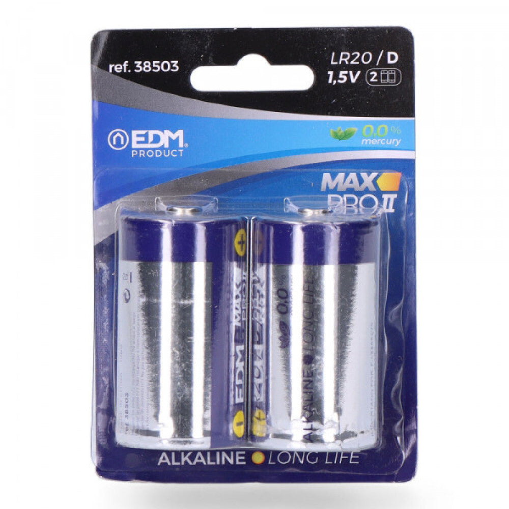 Pila Alkalina Long Life D LR20 1,5V (Blister 2 Unid) — Vetonek