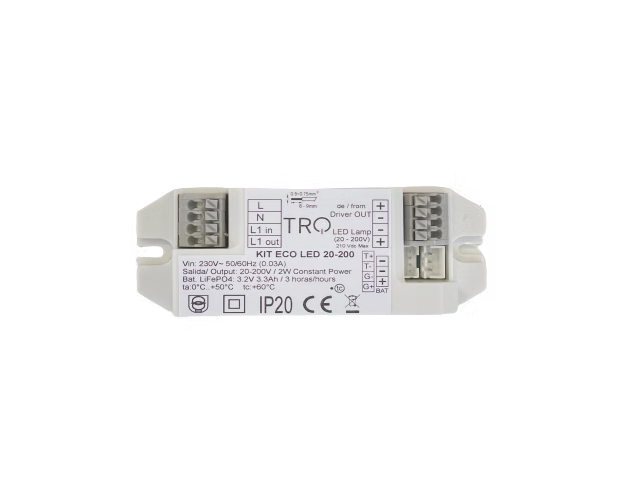 Kit ECO LED 20-200 TRQ de emergencia para luminarias LED con driver externo​ — Vetonek