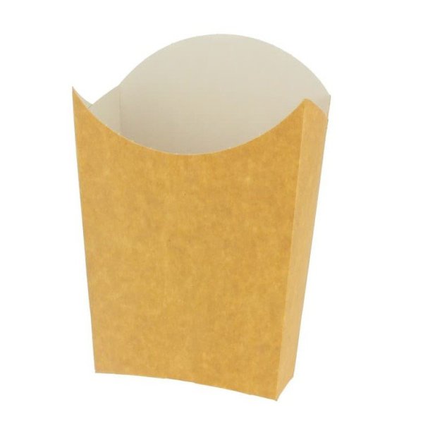 Pack de 50 flacons écologiques pour frites - Kraft moyen Vetonek