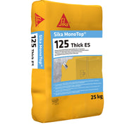 Saco de 25 kg de Sika MonoTop®-125 Thick ES de Sika, mortero cementoso de impermeabilización y regularización en capa gruesa para muros y sótanos - Vetonek