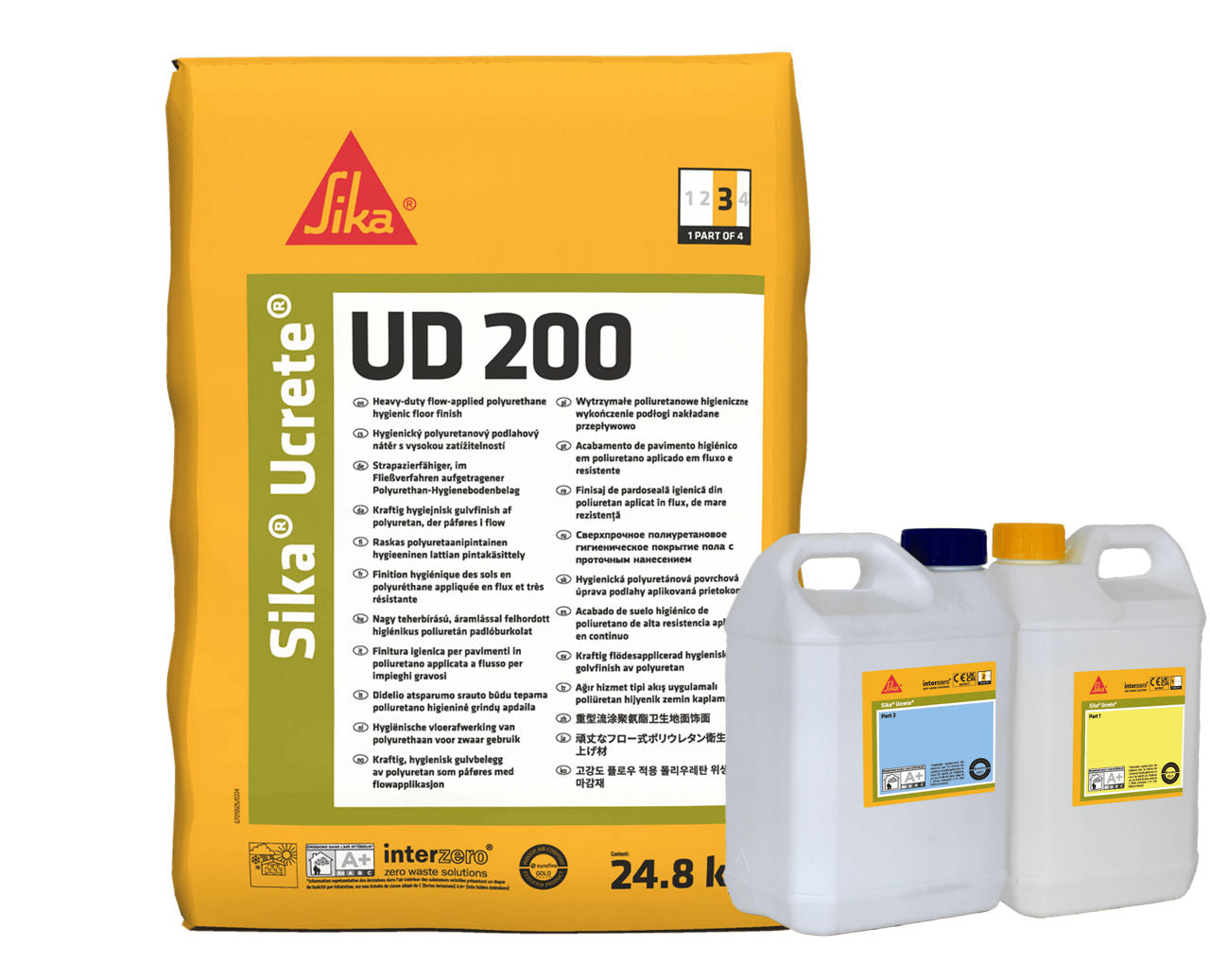 Juego de Sika® Ucrete® UD 200 de Sika, pavimento de poliuretano-cemento antideslizante R11 para industria alimentaria y química - Vetonek