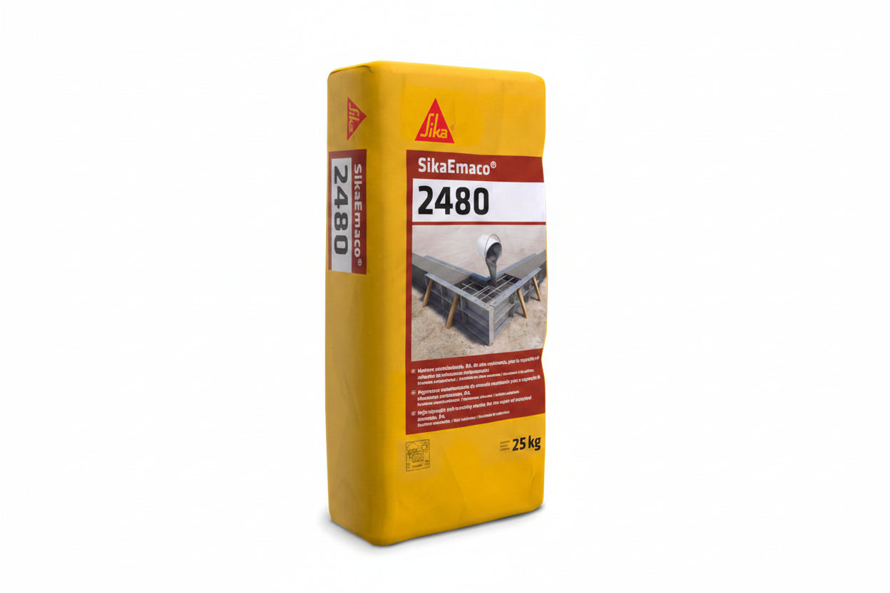 SikaEmaco®-2480 - Mortero autonivelante, R4, de alta resistencia, para la reparación y el refuerzo de elementos estructurales - Vetonek