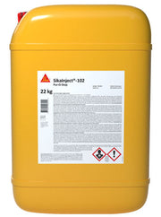 Bidón de SikaInject®-102 de Sika, resina de inyección de poliuretano reactiva al agua para cortar vías de agua en hormigón y mampostería - Vetonek