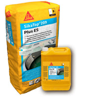 Lote A+B de 32 kg de SikaTop®-209 Plus ES de Sika, mortero cementoso bicomponente de impermeabilización del hormigón apto para agua potable - Vetonek