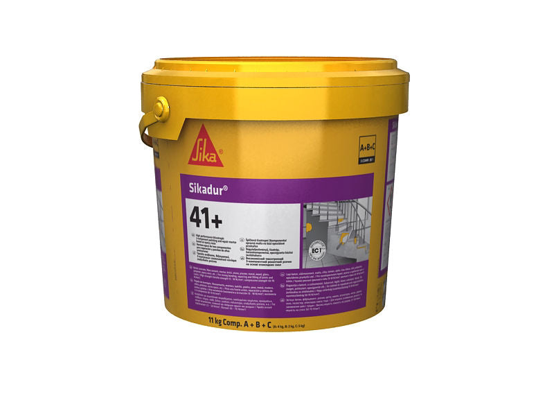 Lote predosificado de 11 kg de Sikadur®-41+ de Sika, mortero epoxi tixotrópico de reparación y parcheo de hormigón - Vetonek