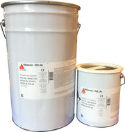 Envase de Sikalastic®-702 de Sika, membrana líquida bicomponente de poliuretano/poliurea para impermeabilizar cubiertas - Vetonek