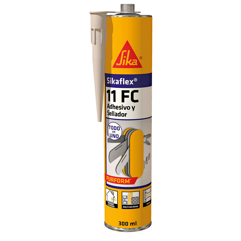 Cartucho de Sikaflex®-11 FC Purform® de Sika, adhesivo y sellador elástico de poliuretano para juntas en interior y exterior - Vetonek