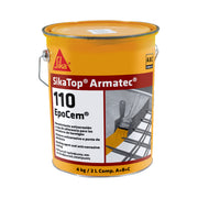Juego predosificado de 4 kg de SikaTop® Armatec®-110 EpoCem® de Sika, mortero epoxi-cemento anticorrosivo y puente de unión para reparación de hormigón - Vetonek