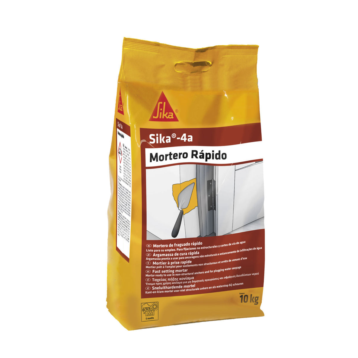 Saco de Sika®-4a Mortero Rápido de Sika, mortero de fraguado ultrarrápido sin cloruros para recibidos y reparaciones - Vetonek