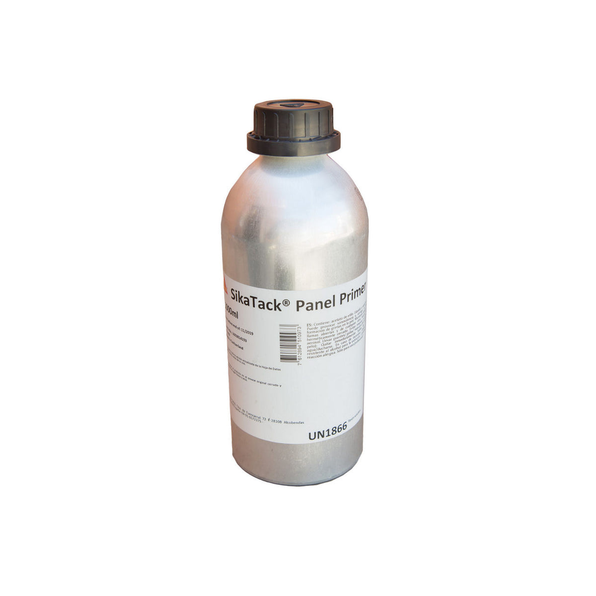 Botella de 1 l de SikaTack® Panel Primer de Sika, imprimación epoxi negra para preparar sustratos antes del adhesivo de fachada - Vetonek