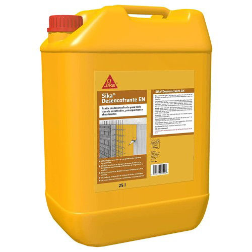 Bidón de Sika® Desencofrante EN de Sika, aceite desencofrante de alto rendimiento emulsionable en agua para encofrados - Vetonek