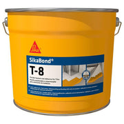 Cubo de 10 l de SikaBond® T-8 de Sika, adhesivo elástico e impermeabilizante de poliuretano para pegado de baldosas - Vetonek