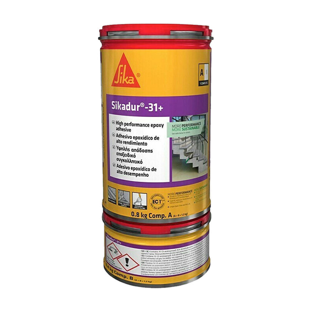 Sikadur®-31+ de Sika, adhesivo estructural epoxi bicomponente tixotrópico R4 para hormigón y acero - Vetonek