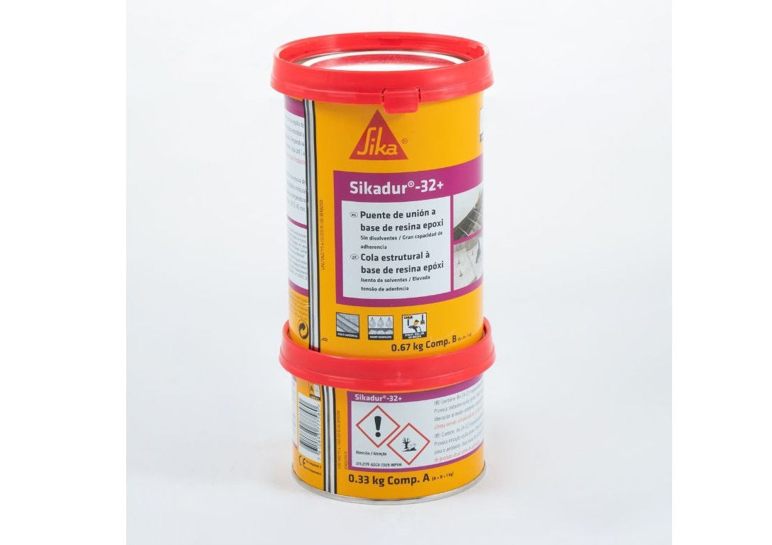 Lote predosificado de Sikadur®-32+ de Sika, adhesivo epoxi estructural para pegado, fijación y anclaje - Vetonek
