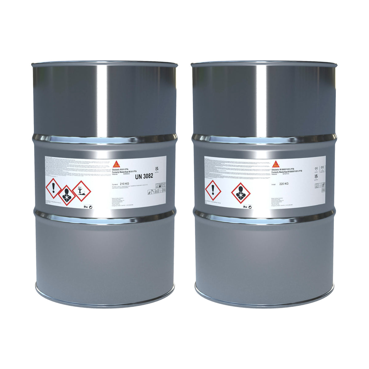 Envase industrial de Sikalastic® M 811 de Sika, membrana líquida impermeabilizante para cubiertas de gran superficie - Vetonek