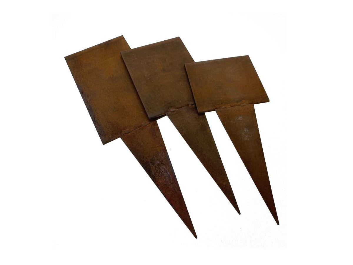 Estacas borduras de Acero Corten Vetonek