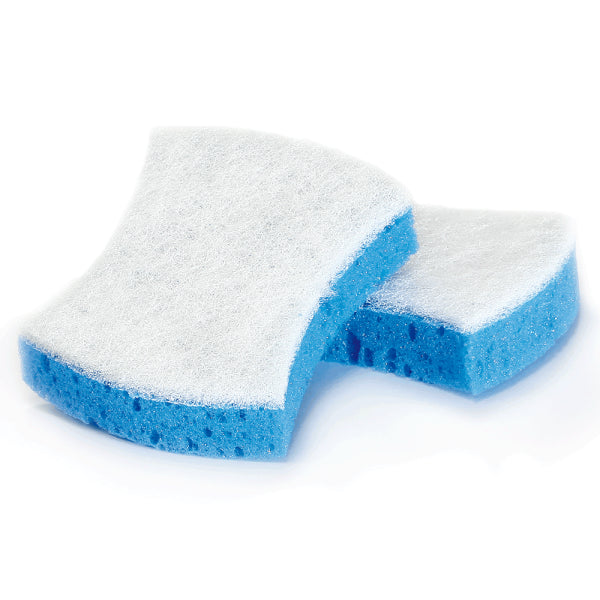 Pack de 16 estropajos de baño fibra blanca y esponja - limpieza eficaz Vetonek