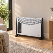 Convector Falla 2000w Blanco 3 Potencias Funcion Turbo Protección Sobrecalentamiento, Asa, Termostato Regulable 48x68,5x20cm — Vetonek