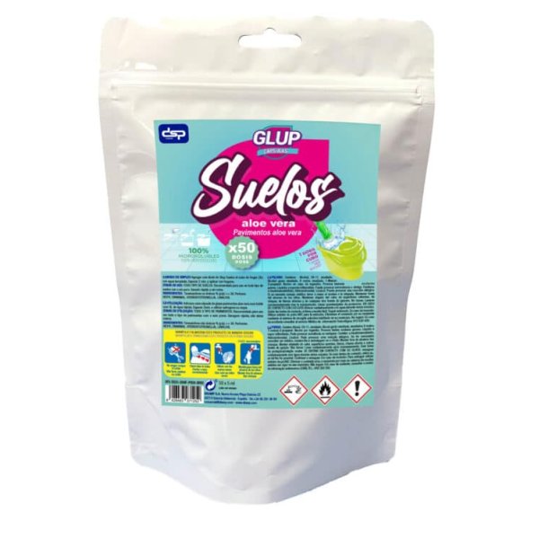 GLUP Cápsulas Fregasuelos Aroma Aloe Vera - Pack 50 uds Vetonek