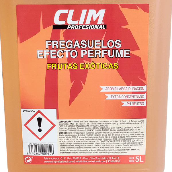 Fregasuelos Concentrado y Extra Perfumado Frutas Exóticas - 5L Vetonek