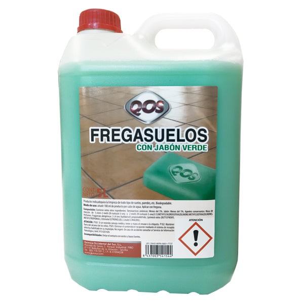 Fregasuelos al Jabón Verde para Superficies Delicadas 5 L Vetonek