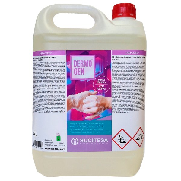 Jabón de manos antiséptico Dermogen 5 Lt Vetonek