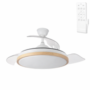 Ventilador DC Blanco/Haya Función Verano-Invierno 59w 6980lm 3000-4000-6000k — Vetonek