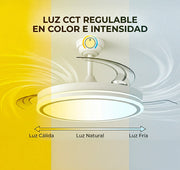 Ventilador Dc Blanco Función Verano-Invierno 3500-4000-6500k — Vetonek (5)