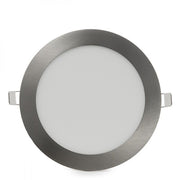 Placa LED 12W 1200Lm 6000ºK Circular Niquel Satinado — Vetonek (3)