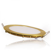 Placa LED 12W 1200Lm 2700ºK Circular Dorado — Vetonek