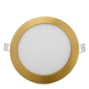 Placa LED 12W 1200Lm 2700ºK Circular Dorado — Vetonek (4)