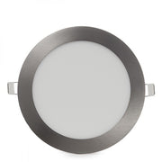 Placa LED 18W 1800Lm 6000ºK Circular Niquel Satinado — Vetonek (3)
