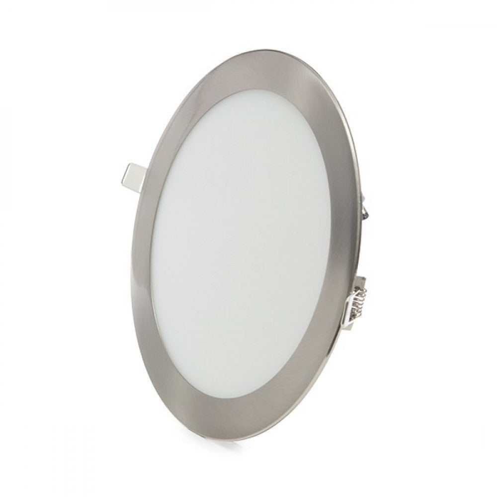Placa LED 18W 1800Lm 6000ºK Circular Niquel Satinado — Vetonek (4)