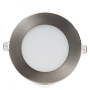 Placa LED 6W 600Lm 6000ºK Circular Niquel Satinado — Vetonek (3)
