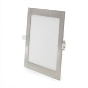 Placa LED 18W 1.300Lm 6000ºK Cuadrada Niquel Satinado — Vetonek