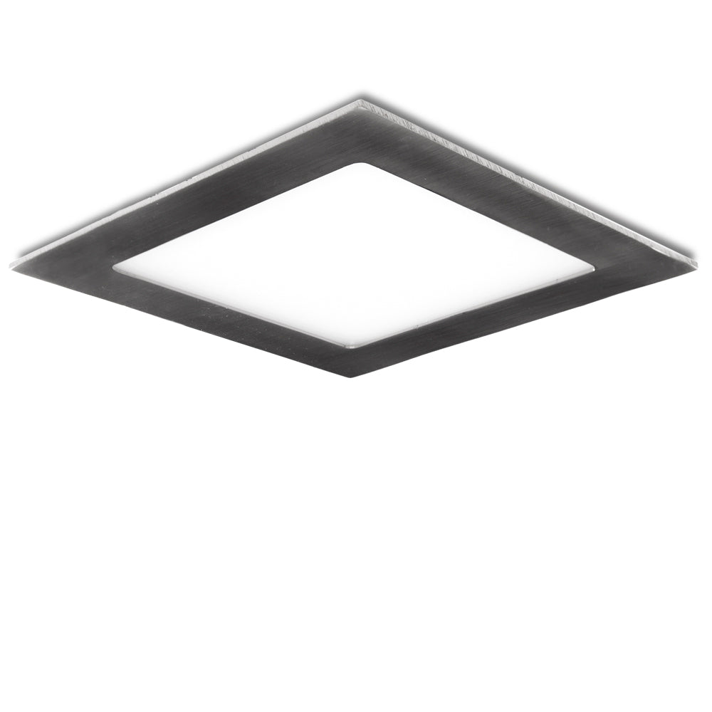 Placa LED 18W 1.300Lm 6000ºK Cuadrada Niquel Satinado — Vetonek (2)