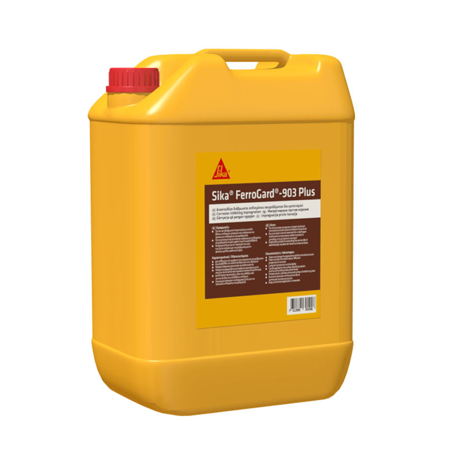 Bote de 25 kg de Sika® FerroGard®-903 Plus de Sika, inhibidor de corrosión para hormigón armado - Vetonek