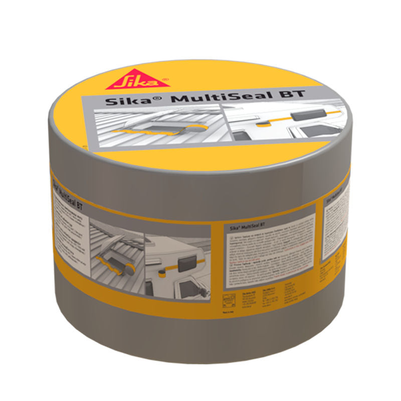 Rollo de Sika MultiSeal BT de Sika, cinta autoadhesiva de caucho butilo con film de aluminio para el sellado de juntas y cubiertas - Vetonek