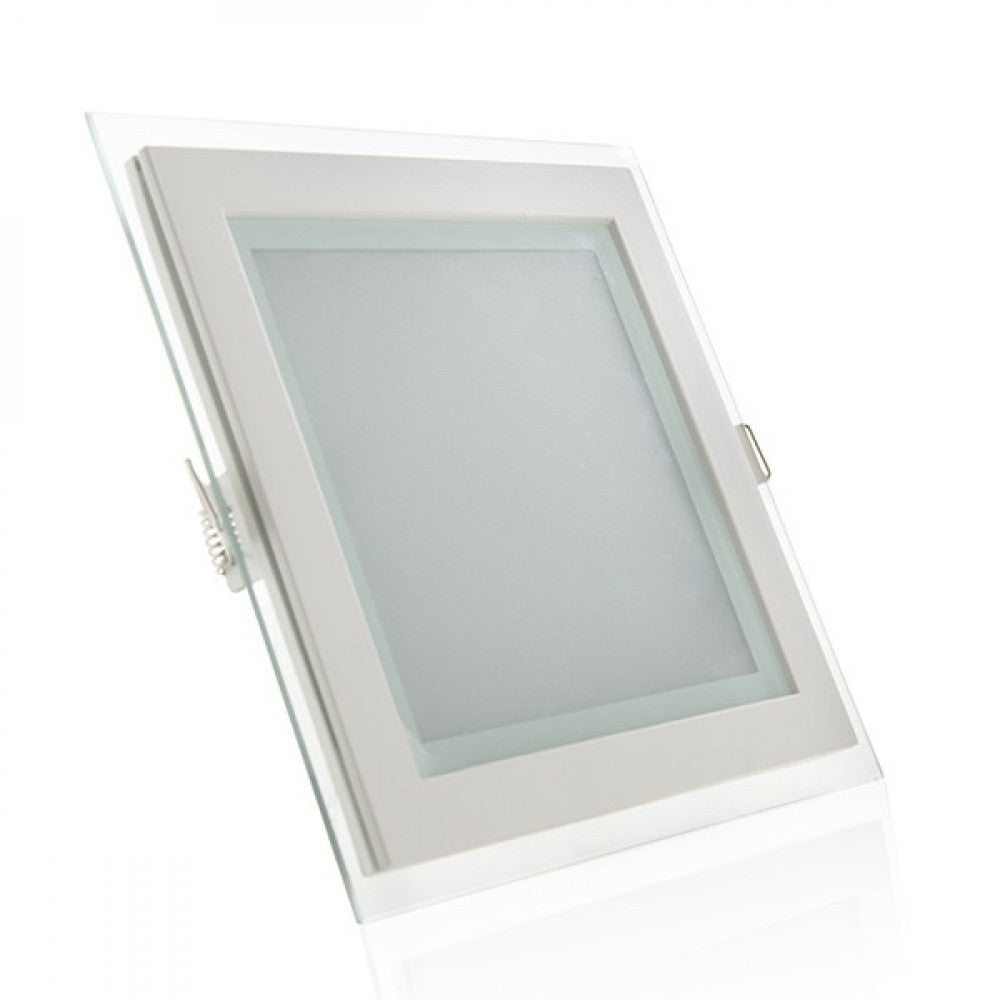 Foco Downlight LED 15W 1500Lm 6000ºK Cuadrado Cristal — Vetonek