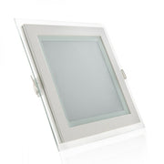 Foco Downlight LED 15W 1500Lm 6000ºK Cuadrado Cristal — Vetonek