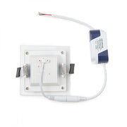 Foco Downlight LED 6W 600Lm 6000ºK Cuadrado Cristal — Vetonek (4)