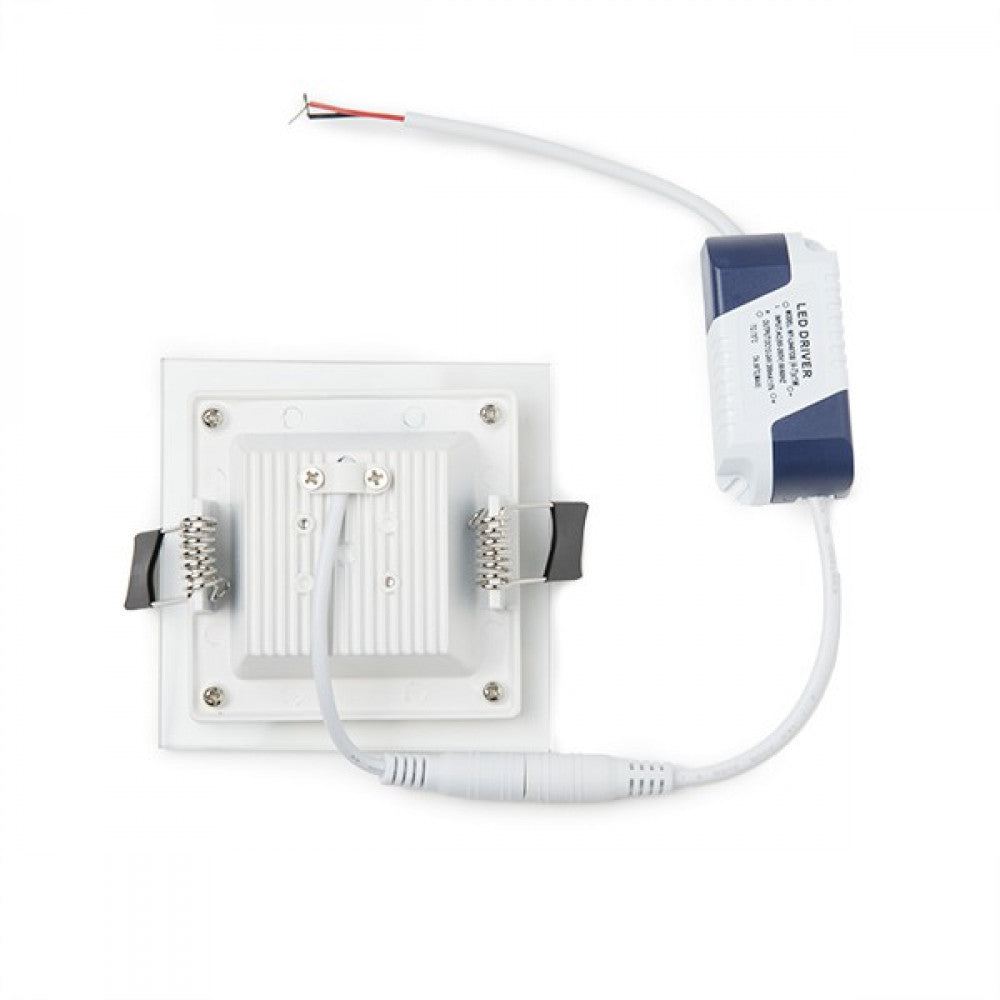 Foco Downlight LED 6W 600Lm 6000ºK Cuadrado Cristal — Vetonek (4)