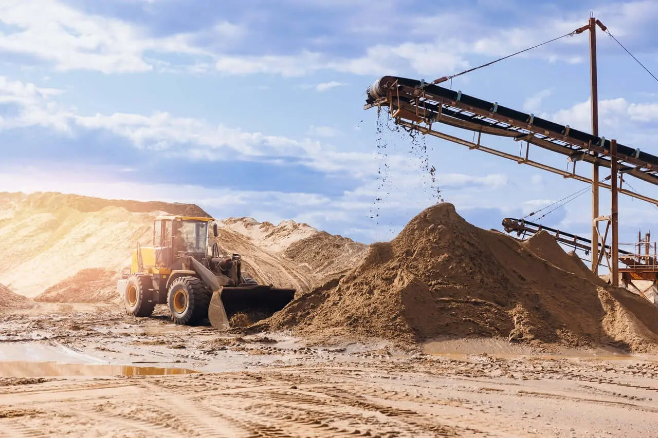 comprar arena fina para construccion con transporte grua plataforma