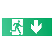 Pictograma para Emergencia Flecha Abajo — Vetonek (2)