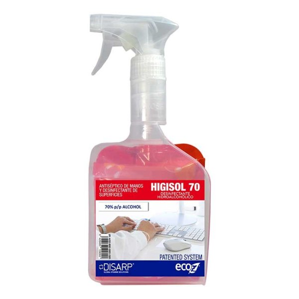 Solution hydroalcoolique HIGISOL 70 DISARP 500 ml - Eco-friendly Vetonek