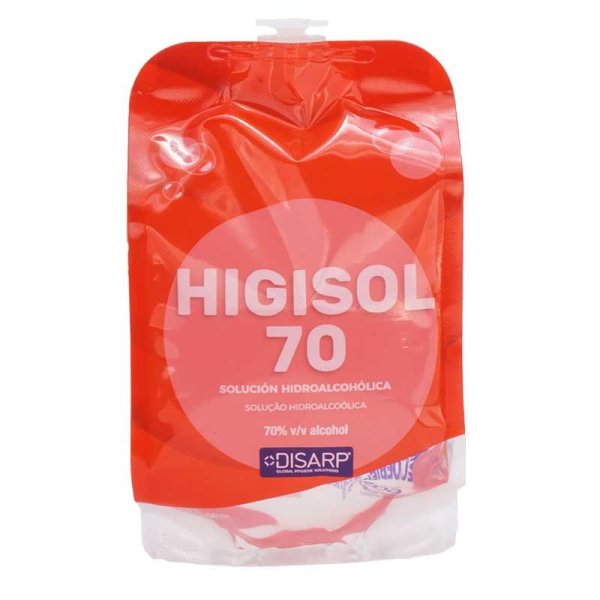 Gel hygiénique hydroalcoolique HIGISOL 70 - Recharge DISARP 500 ml Vetonek