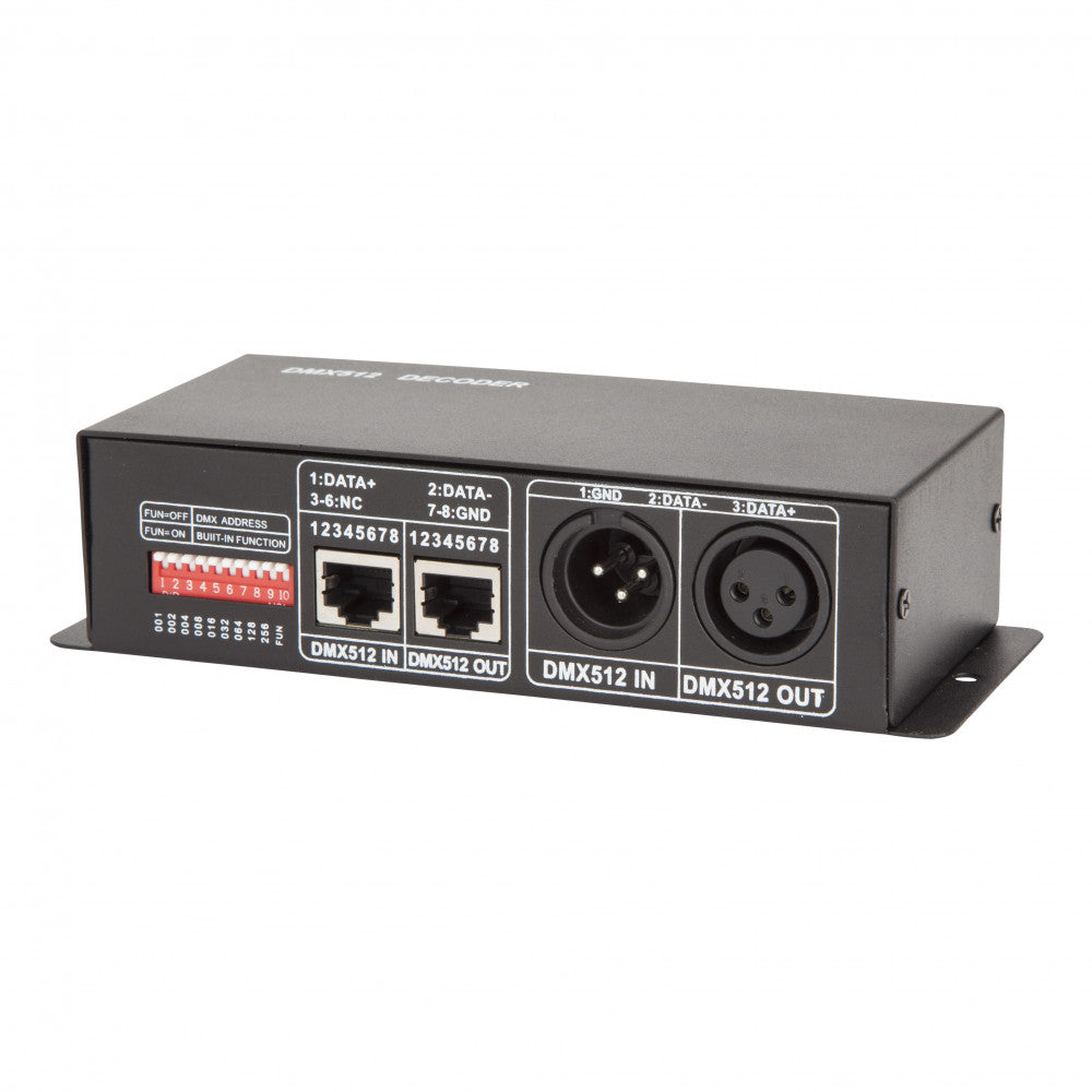 Controlador DMX512 RGB 12/24VDC 3 Canales 8A ► 288/576W — Vetonek